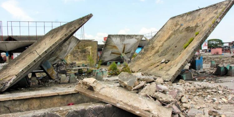 Le marché central de Kinshasa (Zando) en réhabilitation