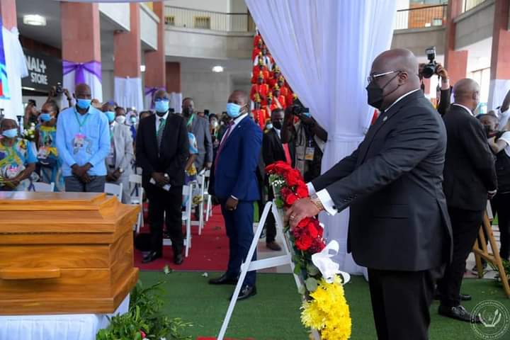 ESU Derni re Haie D honneur Mgr Tharcisse Tshibangu B one T l vision