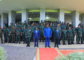 Le président de la République Félix Tshisekedi a eu un moment d'échanges des vœux avec les officiers supérieurs et subalternes, les sous-officiers des FARDC et de la PNC, les corps de Gardes nationaux et du Service national.