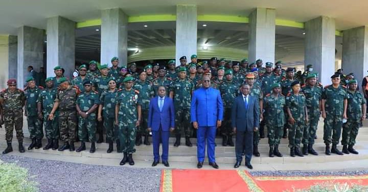 Le président de la République Félix Tshisekedi a eu un moment d'échanges des vœux avec les officiers supérieurs et subalternes, les sous-officiers des FARDC et de la PNC, les corps de Gardes nationaux et du Service national.