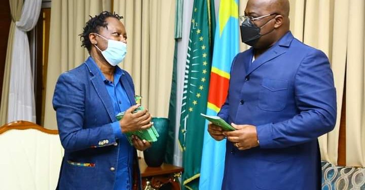 RDC : Lokua Kanza reçu à la cité de l'Union Africaine.