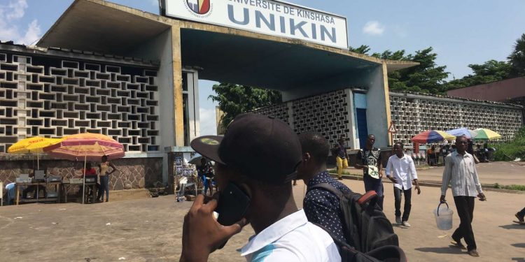 Majoration des frais à l'UNIKIN  : Les étudiants ont manifesté sur le campus