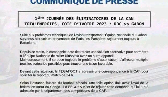 ELIM. CAN COTE D'IVOIRE 2023 : Le Gabon en passe d'un forfait