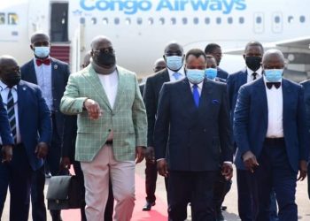 Le président de la République démocratique du Congo (RDC) Félix Tshisekedi est signalé ce samedi 04 juin 2022 dans l'après midi à Oyo, une ville située dans le département (Équivalent de Province en RDC) de la cuvette au centre de la République du Congo (RC), pour une visite de travail.