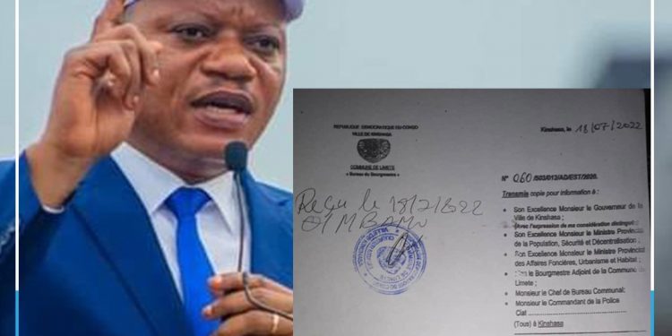 Jean Marc Kabund interdit de poursuivre la construction du terrain Waya waya