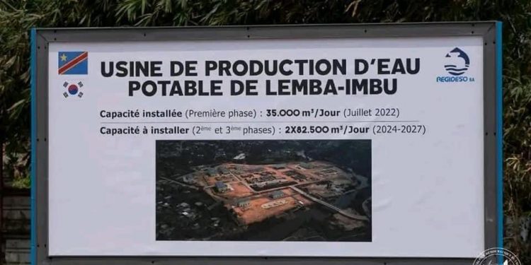 Selon les informations de la présidence de la République, cette usine de captage et de pompage d’eau de Lemba Imbu, dans la commune de Mont Ngafula sera inaugurée ce mardi 23 août 2022 par le chef de l'Etat Félix Tshisekedi.