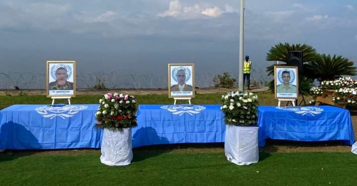 C'est ce lundi 01 août que 4 casques bleus qui ont trouvé la mort lors des manifestations pour exiger le départ de la Monusco de la RDC du 25, 26 et 27 juillet au Nord-Kivu ont été portés en terre. 