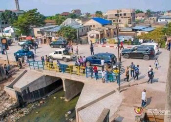 Infrastructures : Le pont Lemba-Matete sur l&rsquo;avenue Mobutu ouvert au public