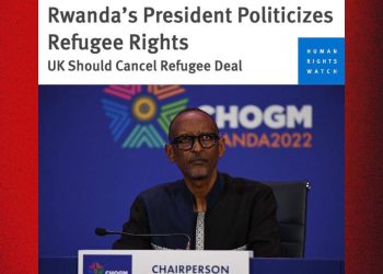 Propos de Kagame sur les réfugiés congolais : « … n&rsquo;est pas un partenaire international fiable » (Human Rights Watch)