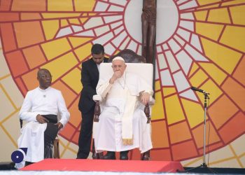Face aux jeunes au Stade de Martyrs : le Pape François appelle la jeunesse à bannir les antivaleurs
