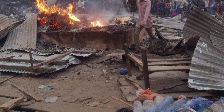 Kinshasa : Un incendie a ravagé le marché Matadi Kibala