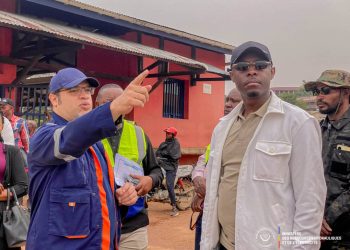 Kisangani : Teddy Lwamba évalue les premiers travaux du réseau électrique de Lubunga.