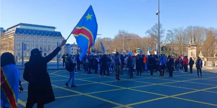 Bruxelles : La diaspora congolaise manifeste contre les violences dans l’est de la RDC