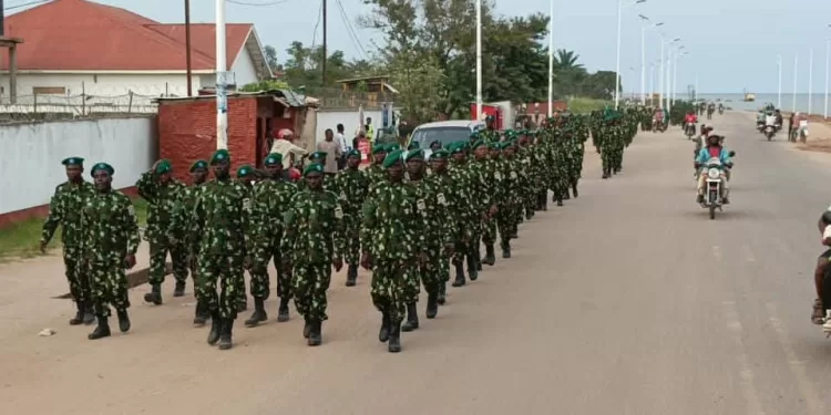 Kalemie : Les FARDC organisent une marche d’endurance pour rassurer la population
