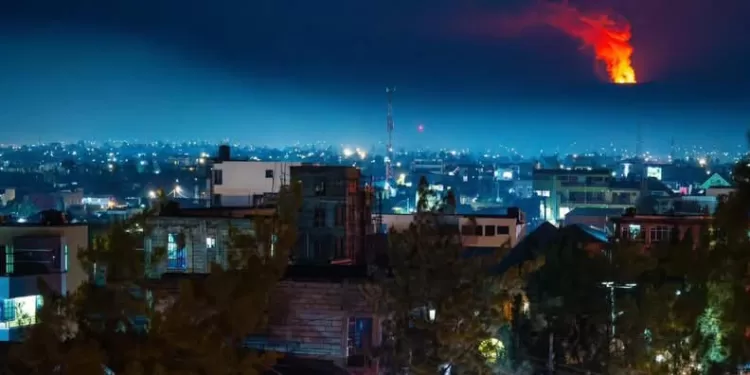 Éruption du volcan Nyamulagira : Pas de menace directe pour Goma