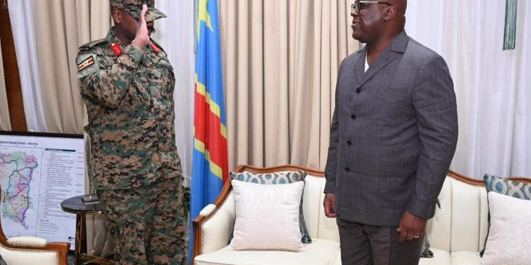 RDC–Ouganda : Félix Tshisekedi a reçu le général Muhoozi Kainerugaba
