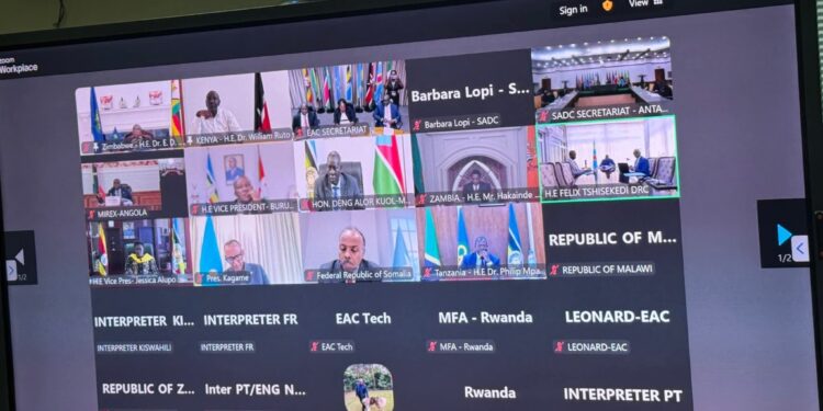Crise à l’Est de la RDC : Kagame et Tshisekedi face-à-face lors d’un sommet régional inédit