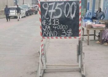 RDC : Le franc congolais s’apprécie de 3,5 % face au dollar sur le marché parallèle à Kinshasa