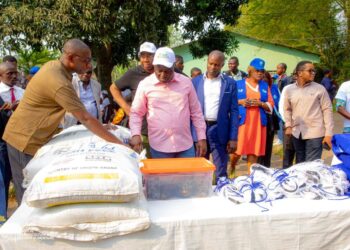 Kimpoko : 30 entreprises piscicoles de jeunes diplômés appuyées par le ministre d’État Muhindo Nzangi