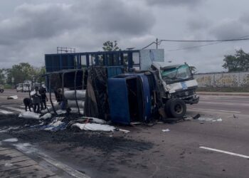 Kinshasa : Double accident nocturne sur le boulevard Lumumba, un blessé et des pillages signalés
