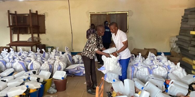 Sud-Ubangi : Lancement de la distribution de l’assistance humanitaire aux sinistrés de Zongo