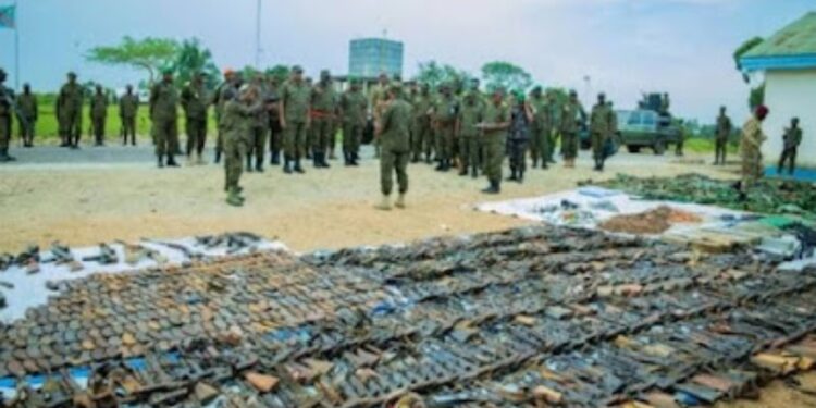 Ituri : les FARDC découvrent une importante cache d’armes de la coalition CRP/Zaïre