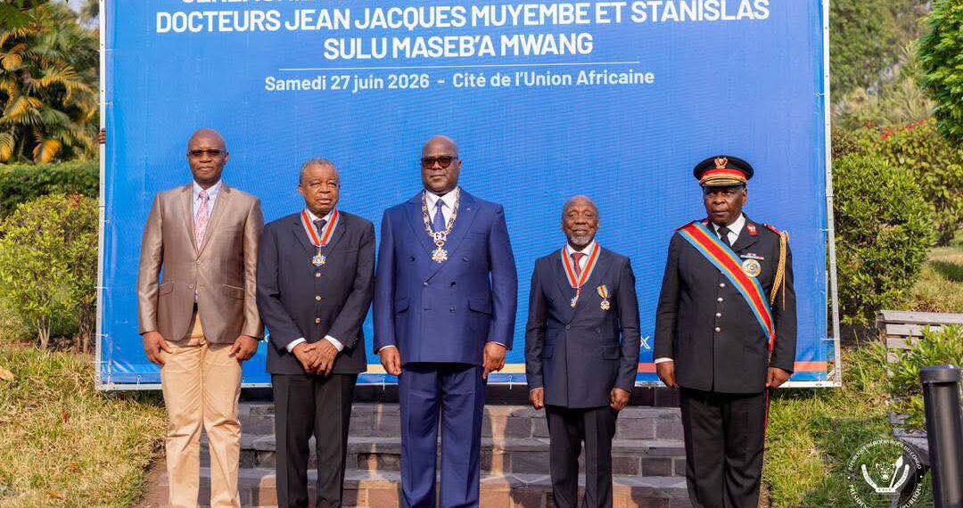 RDC : la Nation célèbre deux géants de la science, Félix Tshisekedi distingue les Professeurs Muyembe et Sulu