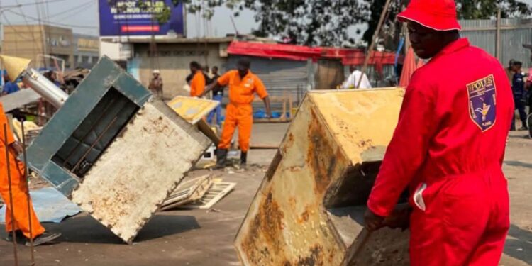 Kinshasa : Kasavubu reprend ses emprises publiques après une vaste opération de démantèlement